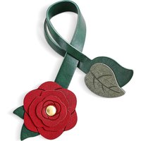 1pc Rose/Sunflower Floral PU Leather Bag Charms, PU Bags Charm for Women Cute Flower Keychain Accessories for Handbag, Purse