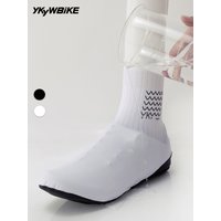 AliExpress YKYWBIKE 2026 Cycling Shoes Cover Aerodynamic Waterproof Overshoes Black Bicycle Accessorie White Road Bike Short Overshoes