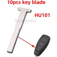 keychannel 10pcs Car Smart Key Blank HU101 Emergency Key Blade Keyless Metal Key for Ford Focus C-Max Kuga Ecosport Escape S-Max