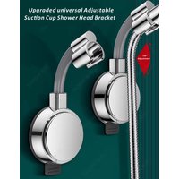 New 1Pc Universal Shower Head Holder Adjustable Strong Adhesive Shower Brackets Suction Cup Wall Mount Waterproof Shower Base