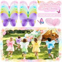 6-36Pcs Fairy Wings Bluk Butterfly Wings Costume Accessories for Girls for Birthday Party Favors Dress Up Wedding Decorations
