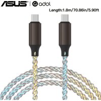 ASUS Fast Charging RGB Breathing Luminous Gradient Light Data Cable 66W TYPE-C Charger For iPhone 15 Xiaomi Samsung PD Cord