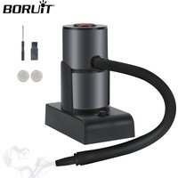 BORUiT SK301 Smoke Infuser Portable Cuisine Molecular Machine Cold Smoke Generator BOX Meat Burn Bar Cooking Smoking Gun for BBQ