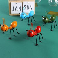 Iron Ant Ornament Garden Creative Home Ornament Simulation Ant Wall Hanging Home Decoration Crafts Outdoor Garden Decoration