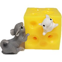 Mouse In Cheese Anti Sress Squeeze Fidget Toys Anxiety ADHD Autism Therapy Kids Novelty Gifts Juguetes Antiestres Ansiedad