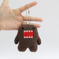 Kawaii Domo Kun Plush Keychain Cute Anime Bag Charm Car Keyring Backpack Accessories Birthday Gift For Woman Couple