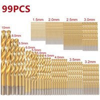 99PCS HSS Metric Drill Bit Sets For Drilling Stainless Steels & Hard Metals