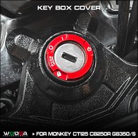 CNC Ignition Switch Ring For Honda Hunter CT125 Trail125 Monkey125 CB125R CB250R GB350/S Aluminum Key Box Cover Hole Ring Cap