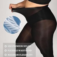 Oversized Sexy Tights For Women Smooth Solid Color Pantyhose Female Extra large elasticity Plus Size High Waist Long Socks M-6XL