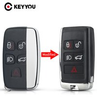 KEYYOU Modified Remote Car Key Shell 5BNT For Land Rover Range Rover Sport Discovery 4 Evoque 2010-15 LR4 For Jaguar XF XE XJ