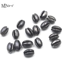 MNFT Solid Oval Split Shot Lead Sinker Bean Shaped Weight Lead 1B to 7B Premium Fishing Lure Accessories