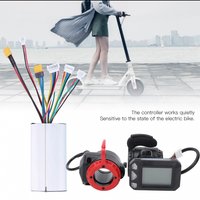 AliExpress Qiilu New 250W Electric Scooter Bike 24V Controller LCD Monitor Brake Set 5.5 Inch Carbon Fiber Part Scooter DIY Retrofit Kit
