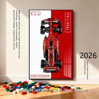 NEW lego technics Display Wallboard Suitable for LEGO 42171 SF-24F1 building block car model Photo Frame Wall Mount Display box