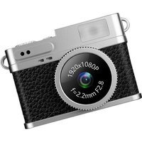 Mini Camera 0.96inch Screen 1080P HD Outdoor Sports Portable Video Recorder Necklace Pendant Retro Digital Camera with 32GB Card