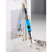 MAJOHN C5 Transparent Pen Large Capacity Leak Proof Pen Holder Ink Storage Student Adult Writing Practice Color Ink Yijin Pen