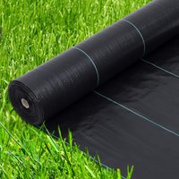 Heavy Duty Weed Control Membrane 0.9 m x 91m | Black Garden Landscaping Ground Cover Barrier Fabric