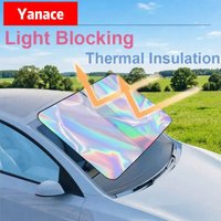 Yanace Holographic Car Windshield Sunshade Ultimate Interior Protection and Cool Comfort During Sunny Outdoor Drives and Parking