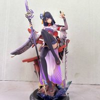 Raiden Shogun Figure Genshin Impact Plane Of Euthymia Anime Game Pretty Girl Model Collectible Desktop Decoration Color Box Gift