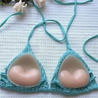 Skin-Friendly Breast Lift Silicone Bra Inserts Reusable Cute Breast Pads Thickened Inserts Push Up Pads Swimwear