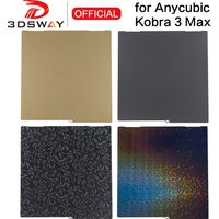 For Anycubic kobra 3 max Combo Build Plate kobra3 MAX Spring Steel Sheet PEO PET PEY K3M K3MC pei texture 3d Printer 430x430mm