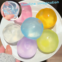 Candy Color Jelly Vaseline Squeeze Ball Handmade Indent Fidget Toy Non-Toxic Super Slow Sink Squishy Stress Relief Sensory Toy