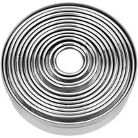 12Pcs/Set Stainless Steel Pottery Clay Tools Round Ceramic Polymer Clay Cutter Molds Handmade Tools