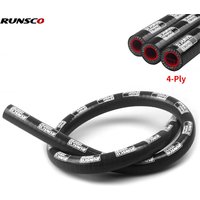 RUNSCO Silicone Straight Hose ID 12mm/14mm/16mm/19mm Black Coolant Intercooler Turbo Tube Air Intake Piping Water Hose Pipe 4Ply