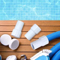 1-1/2" Swimming Pool Hose Connector Pool Hose End Cuff Left Hand For 38mm Threaded Suction Pipe Pool Vacuum Sewage Hose Port