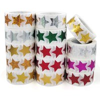 500pcs Glitter Star Stickers for Kids Reward Foil Star Adhesives Labels for Student Behavior Planner School Classroom Supplies