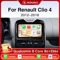 Ainavi Autoradio für Renault Clio 4 2012 2013 2014 2015 2016 2017 2018 Kabelloses CarPlay Android Auto Multimedia 2 Din Autoradio