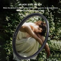 Black Mist 1/4 Black Soft Camera Lens Filters 49mm 52mm 55mm 58mm 62mm 67mm 72mm 77mm 82mm for Canon Nikon Sony Camera Lenses