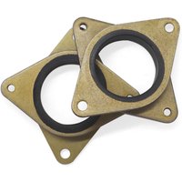 4pcs Brass & Rubber Stepper Motor Vibration Damper Shock Absorber Pad with M3 Screws Compatible with NEMA 17 Stepper Motor Repla