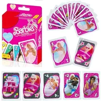 Mattel Games UNOes Barbie Doll Card Game for Family Night Featuring TV Show Themed Graphics and A Special Rule for 2-10 Player
