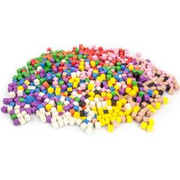 50Pcs/lots 10mm Wood Cubes Colorful Dice Chess Pieces Right Angle For Token Puzzle Board Games Early Education Free shipping