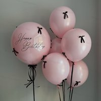 18/10inch Pink Bow Balloons Coquette Bows Party Decorations for Bow Theme Girls Birthday Bridal Shower Engagement Party Decor