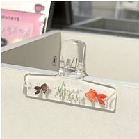New 1pc Transparent Acrylic Binder Clips Book Piano Sheet Paper Clamps Student Notebook Journal Document Organizer Stationery