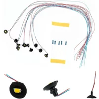 20pc Wall Lamppost Street Light Model Railway Train Lamp Black Led Ceiling Light For OO/HO Scale LED Street Lamp Model Landscape