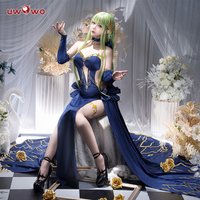 IN STOCK UWOWO C.C. Cosplay Anime Cosplay Party Gown Mahjongg Soul CC Halloween Costume