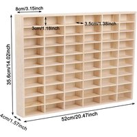 Wooden Jewelry Display Stackable Exquisite 60 Grids Car Toys Holder Portable Ring Earrings Necklace Organizer Box