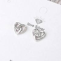 925 Sterling Silver Love Heart Stud Earrings For Women Luxury Designer Jewelry Best Selling GaaBou