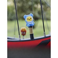 AliExpress NONE Bicycle Air Nozzle Cap Road Bike Silicone Creative Cartoon Waterproof Valve Cover Mountain Bike Decoration Riding Equipment