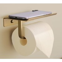 Black/Gold/Silver/Grey Toilet Paper Holder Bathroom Wall Mount Multifunction WC Paper Phone Holder Shelf Towel Shelf Accessories