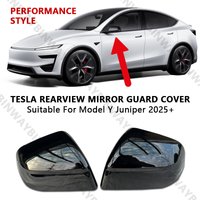 Fit Tesla Model Y Juniper ABS Rearview Mirror Guard Cover For 2025 2026 Model Y Juniper Performance Type Accessories Compatible