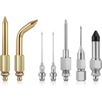 7PCS Grease Gun Needle Tips Accessories Kit Set Mini Needle Dispenser Rubber Joint Nipple Straight Nozzle Coupler Elbow Fittings