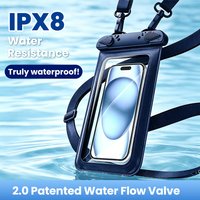 7.5 Inch Mobile Phone Waterproof Bag With Touchscreen for Swimming Diving With 8-Level Waterproofing for Mobile Phones
