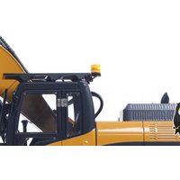 New 1/14 HUINA Upgrade 580 Metal Excavator Model 360 Rotating Shear Claw Sound Lights Engineering Vehicle Electric Ball Grabber