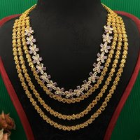 JRH Minimalist Gold Plated Brass Jewelry Set with Artificial Zircon Necklace Earrings Bracelet Ring for Daily Commute