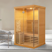 Luxury 2-3 Person Hybrid Indoor Full Spectrum Infrared Sauna 1-2 Person Home Far Infrared Sauna Room for Health Sauna