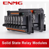 Moduł przekaźnika półprzewodnikowego ENMG 5-24V DC, bezkontaktowy moduł przekaźnika półprzewodnikowego sterowany DC, sterowanie AC/DC 220V, szeroki zakres napięć, stały prąd.