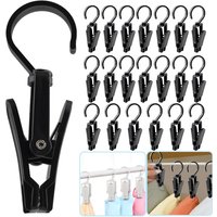 Laundry Hooks Clip, Sock Clips, Clothes Pins, Super Strong Hanger Clips, Swivel Hooks Clip for Clothing Store, Home and Workshop